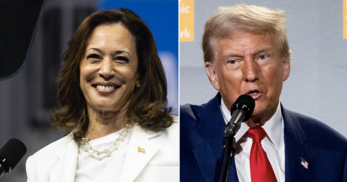 Harris v. Trump CBS News poll finds Pennsylvania, Michigan, Wiscons...